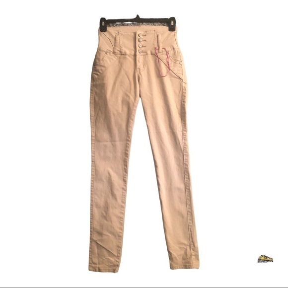 Beautiful Women’s ugh the pink skinny pants fly Button in the front Size 1 - Picture 2 of 12